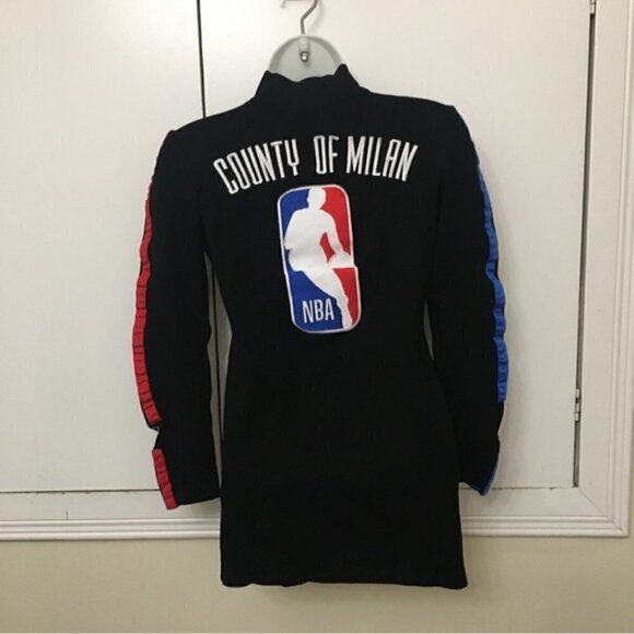 Marcelo Burlon x NBA Black Mock Neck Long Top - Picture 4 of 7